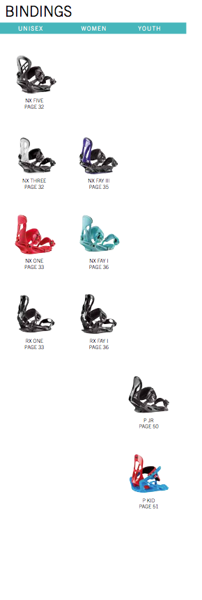 16-17モデル ビンディング「ラインナップ」紹介 - USP JAPAN site