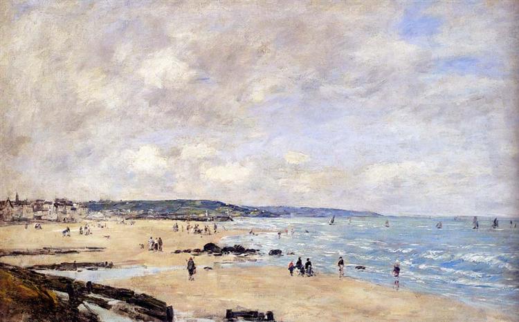 Beach at Trouville, 1893 - Eugene Boudin - WikiArt.org