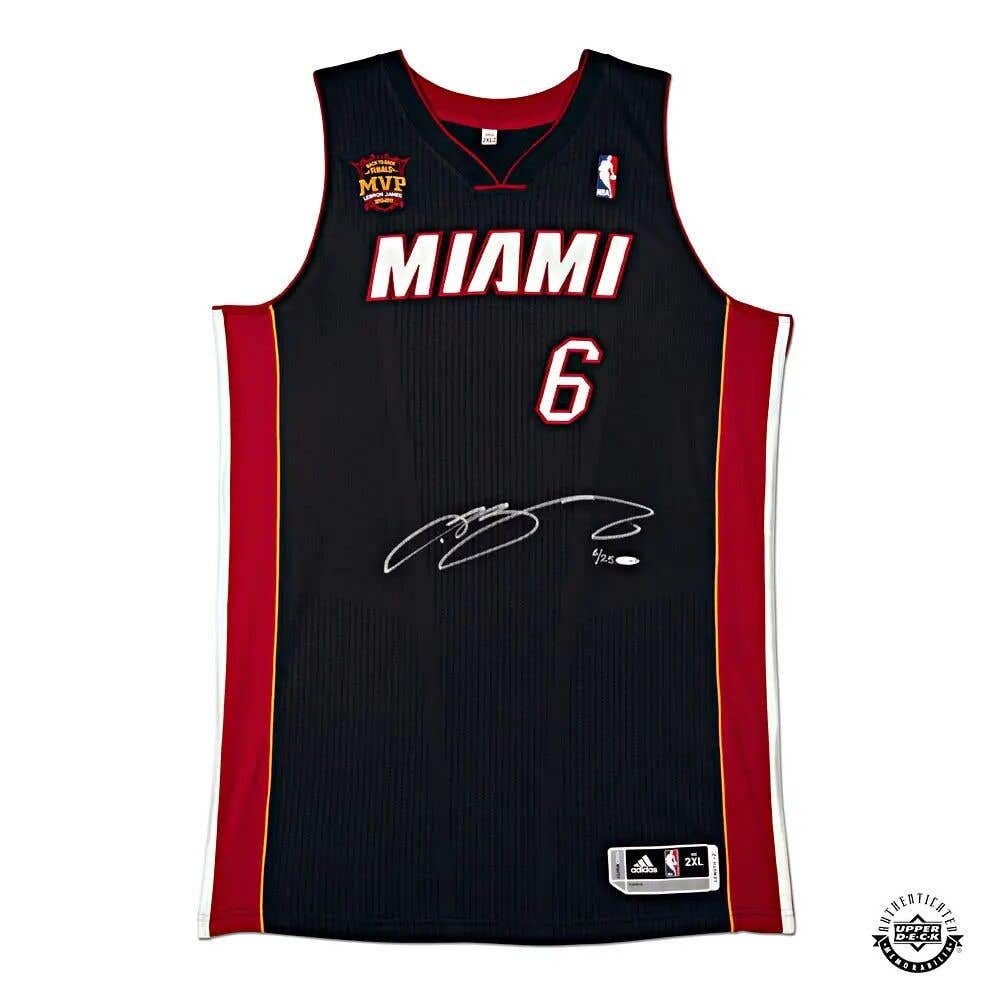 Signed LeBron James Jersey | LeBron James Signed 2013 Miami Heat