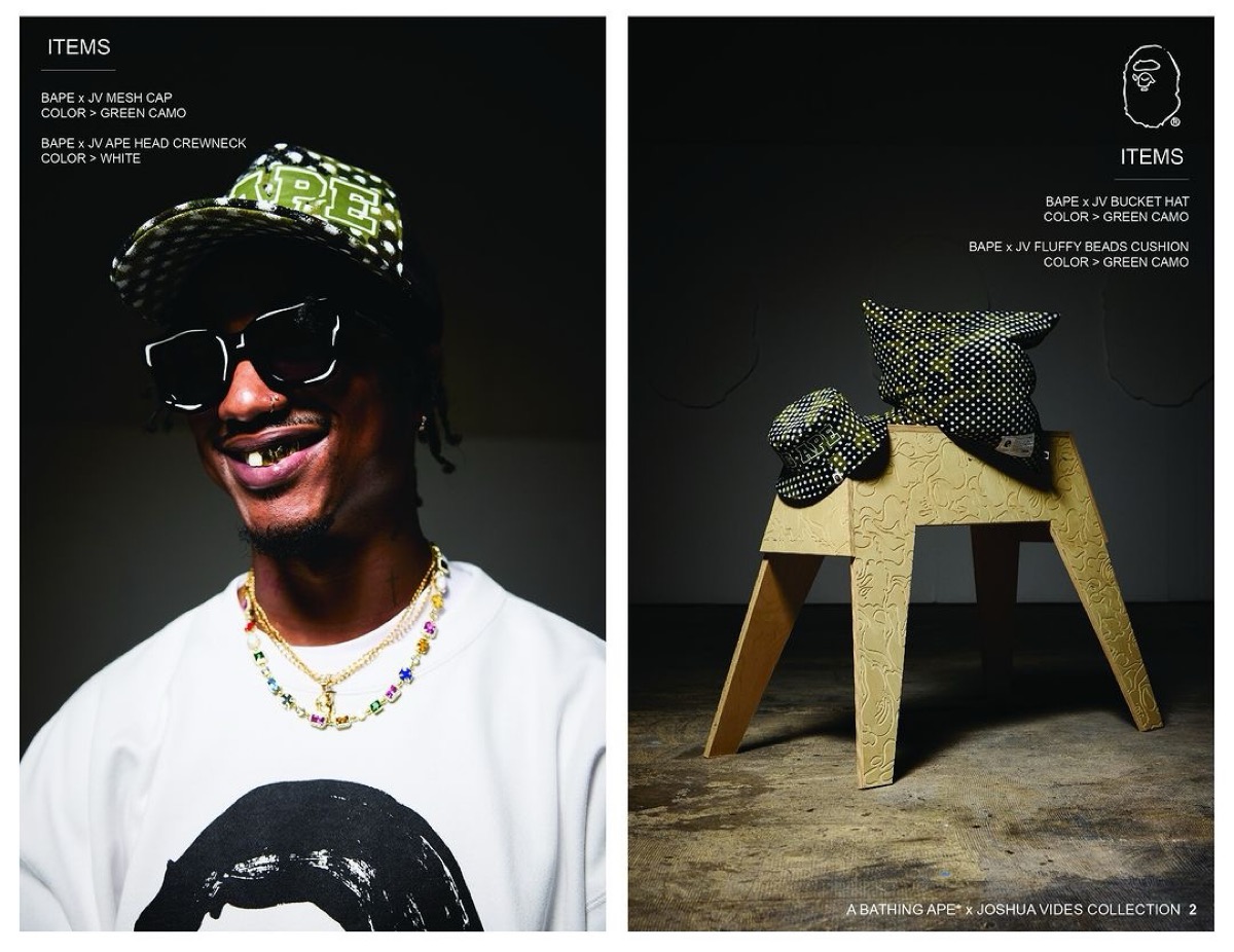 BAPE®︎ × Joshua Vides コラボコレクションが国内3月16日より発売