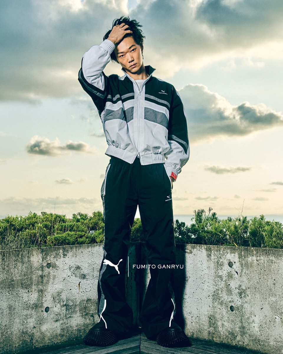 FUMITO GANRYU x Puma『Mostro XC 3D “Black”』& コラボアパレルが国内