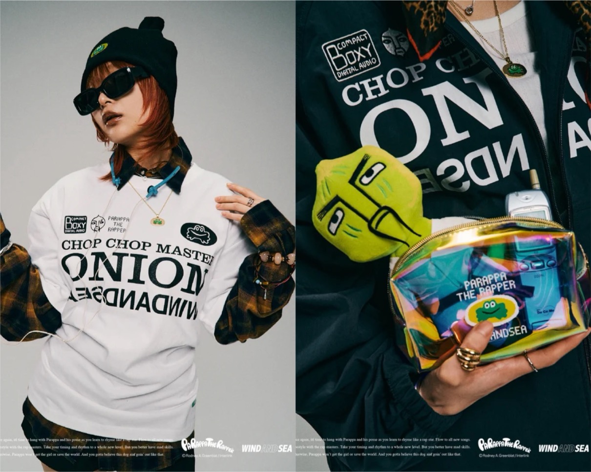 WIND AND SEA x パラッパラッパー 30周年記念コラボコレクションが国内