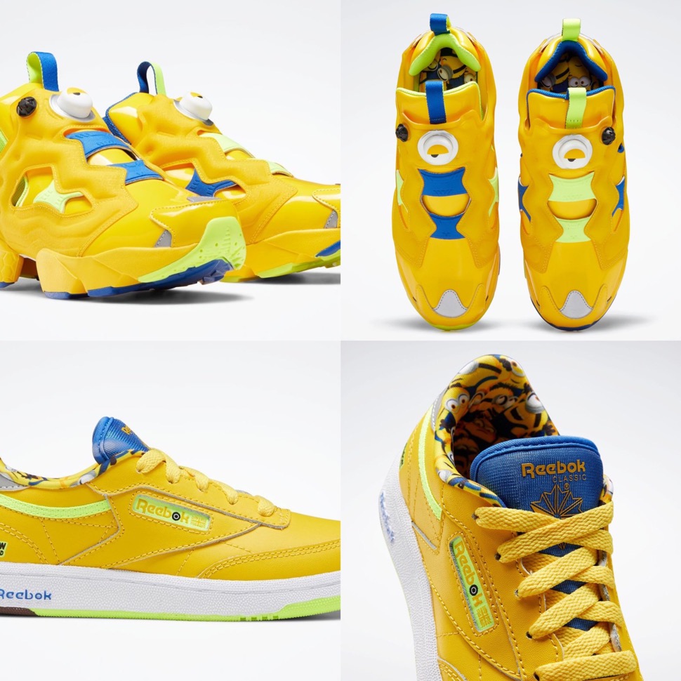 Reebok × ミニオンズ】Instapump Fury OG & Club Cが2020年10月1日に