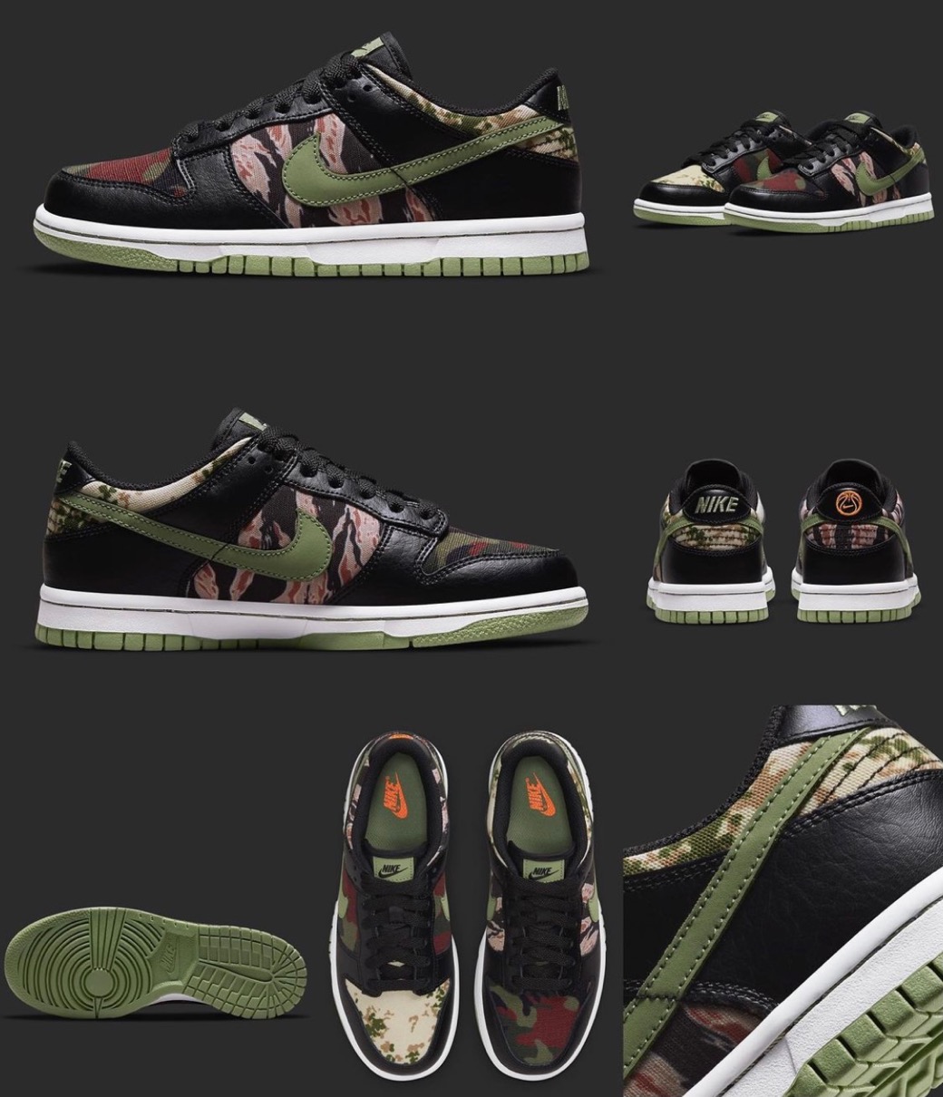 Nike】Dunk Low SE “Black Multi-Camo”が国内7月21日/7月30日に発売
