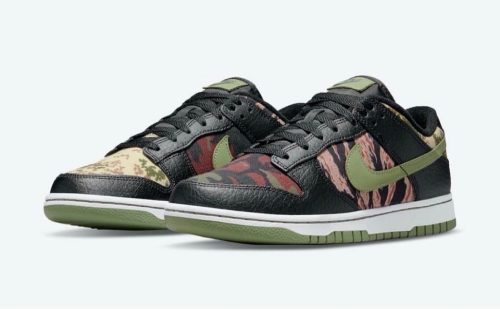 Nike】Dunk Low SE “Black Multi-Camo”が国内7月21日/7月30日に発売