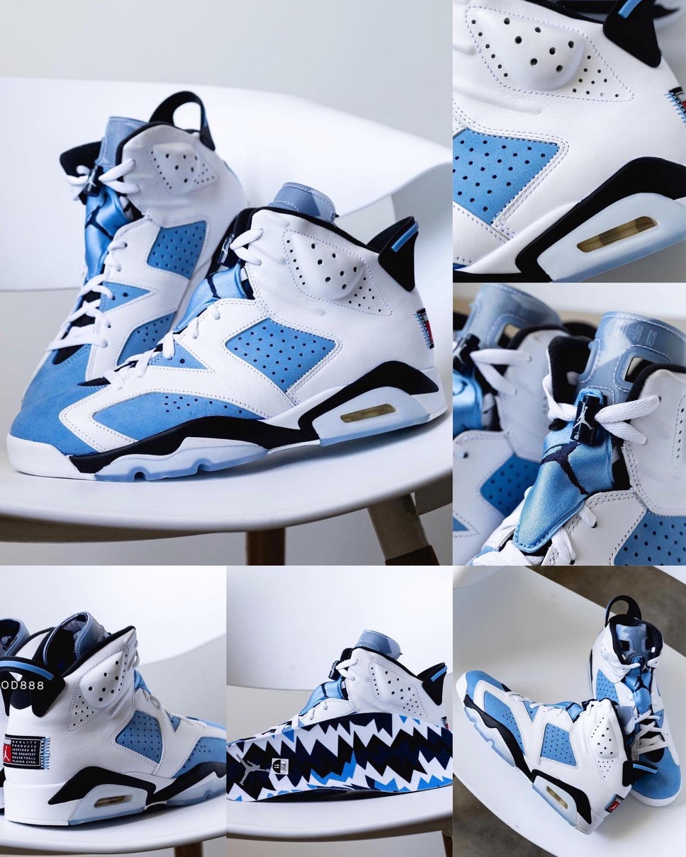 Nike】UNCカラーのAir Jordan 6 Retro “University Blue”が国内3月5日