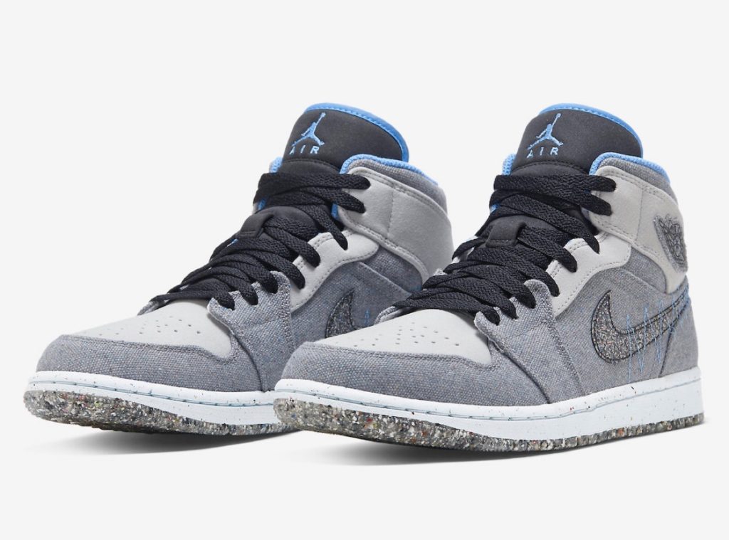 Nike Air Jordan 1 Mid SE Crater “Grey Fog/University Blue”が国内3