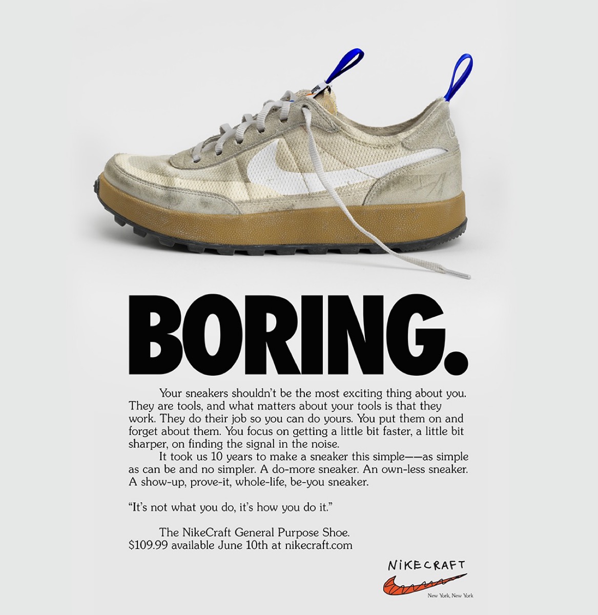 Tom Sachs x Nike『NikeCraft GPS “Studio”』が2025年後半に再販予定