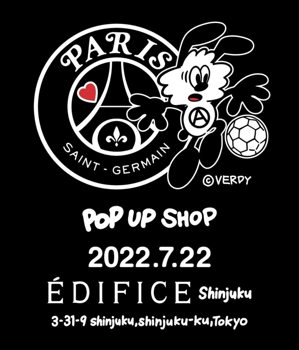 VERDY × PSG コラボアイテムが国内7月22日に発売予定 | UP TO DATE
