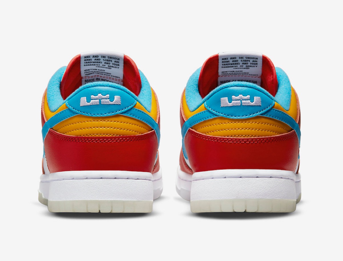 LeBron James × Nike Dunk Low QS “Fruity Pebbles”が国内11月8日に