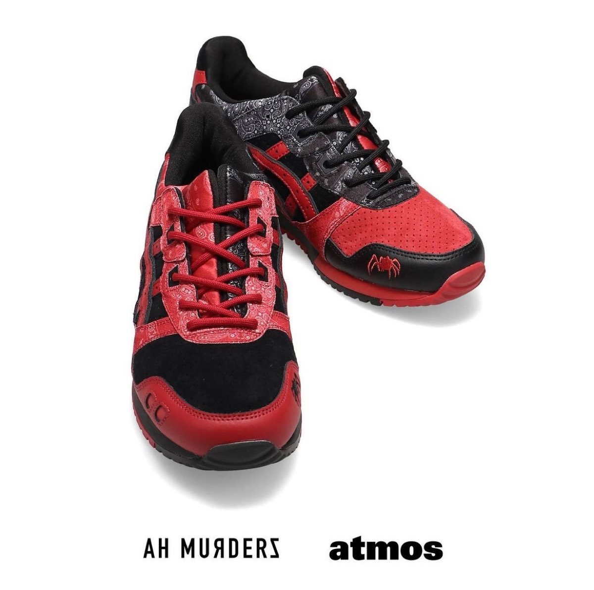 ASICS × atmos × AH MURDERZ 『GEL-LYTE III OG “Red Spider”』が国内