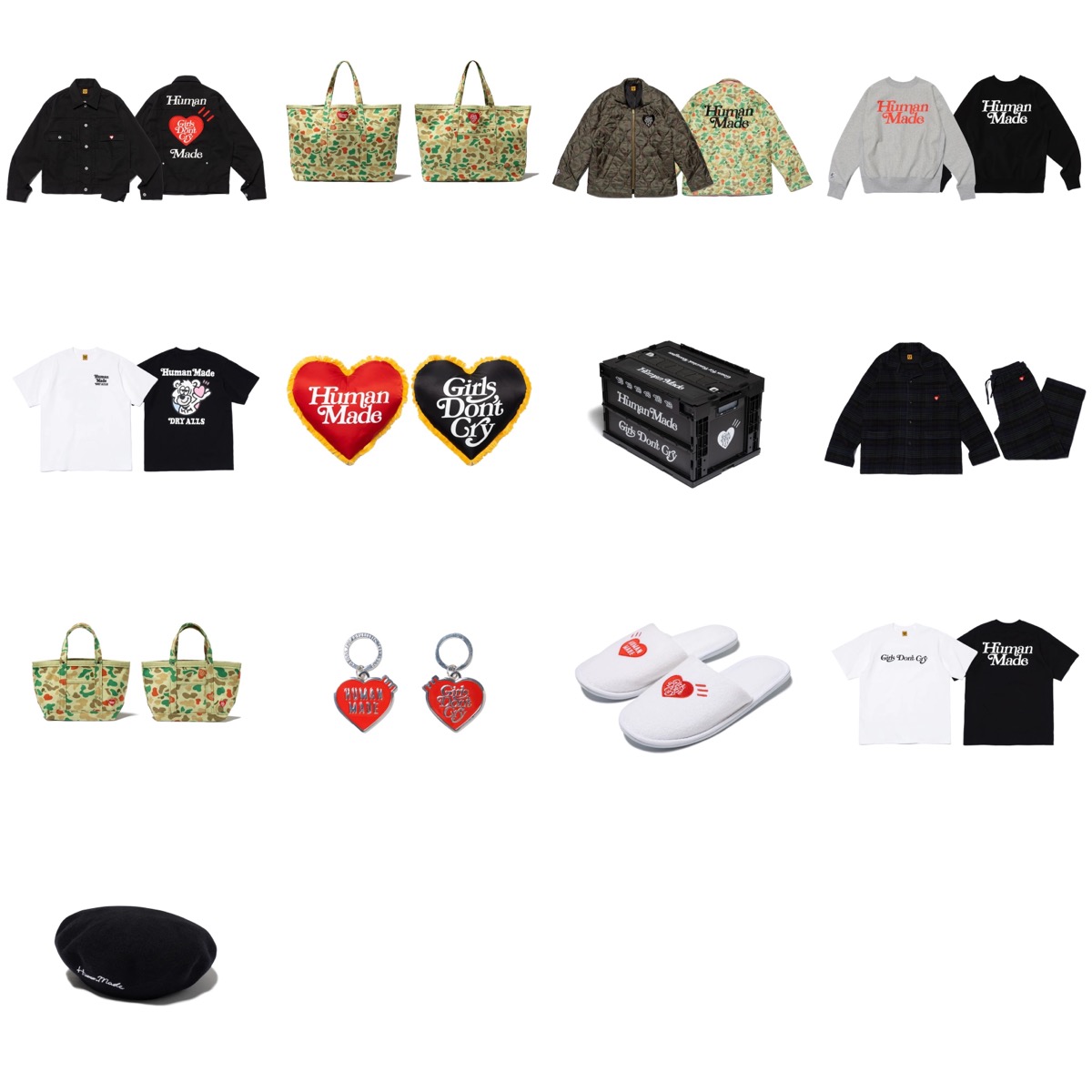 Girls Don't Cry × HUMAN MADE 新作コラボコレクションが国内3月25日に