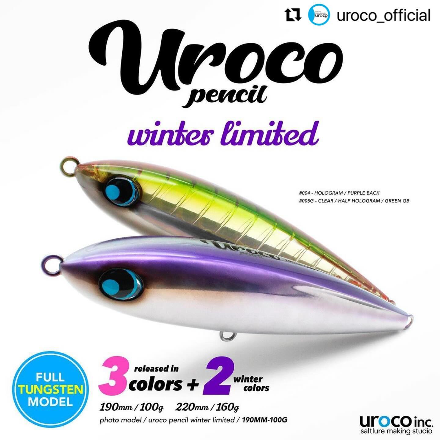 お知らせ】ウロコペンシル190 & 220 LIMITED2色を追加して受注スタート