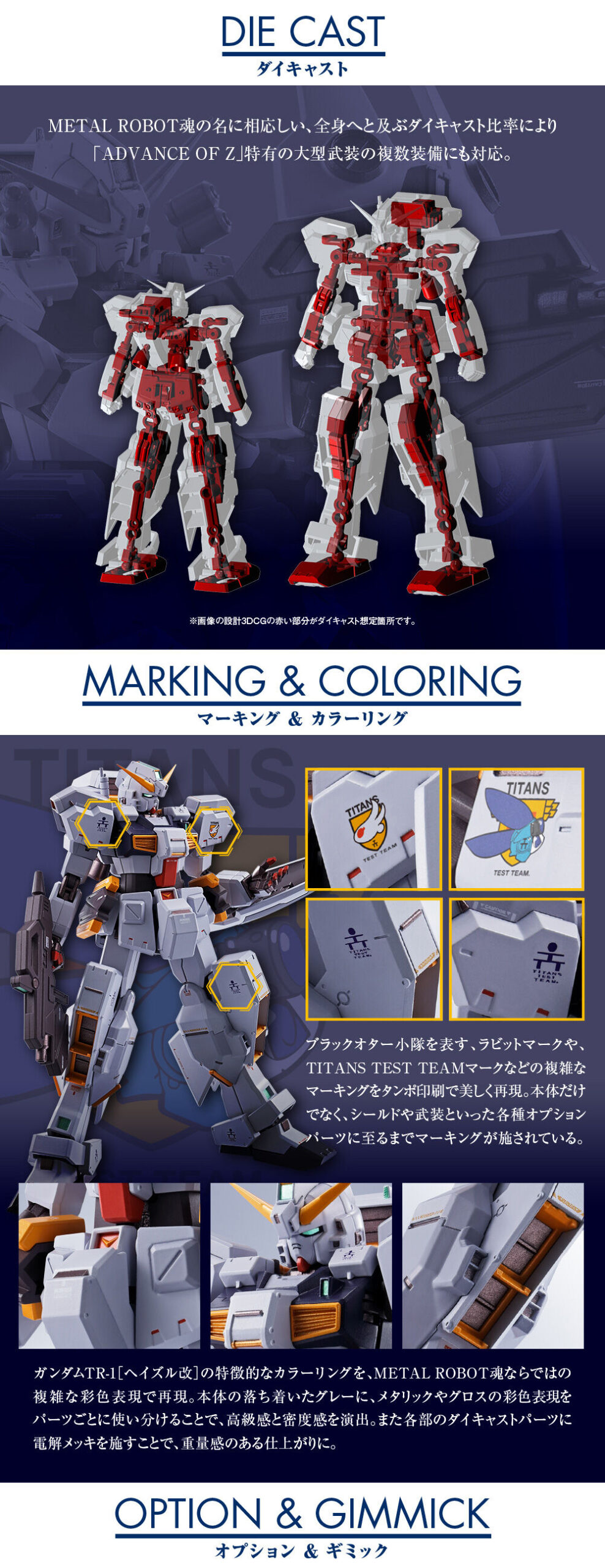 METAL ROBOT魂 ＜SIDE MS＞ ガンダムTR-1[ヘイズル改]＆オプション