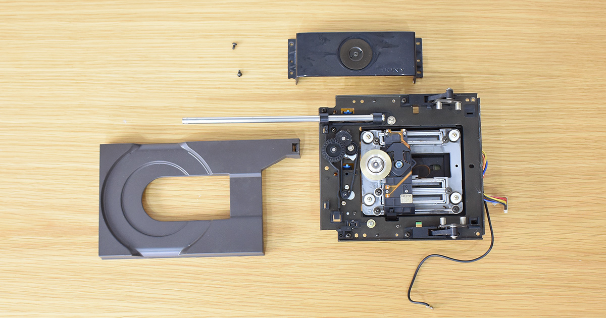 SONY CDP-555ESJ | トレイの修理 ゴムベルトを交換する