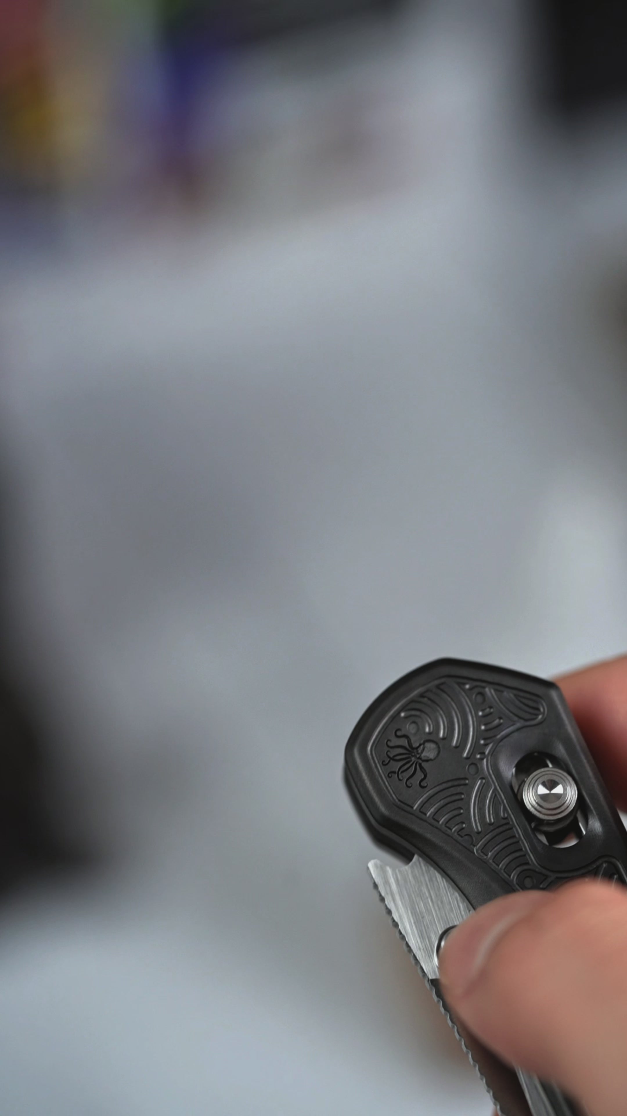 Piratech x URBAN Tsunami - Satin S90V w/ DLC Bead Blast Titanium