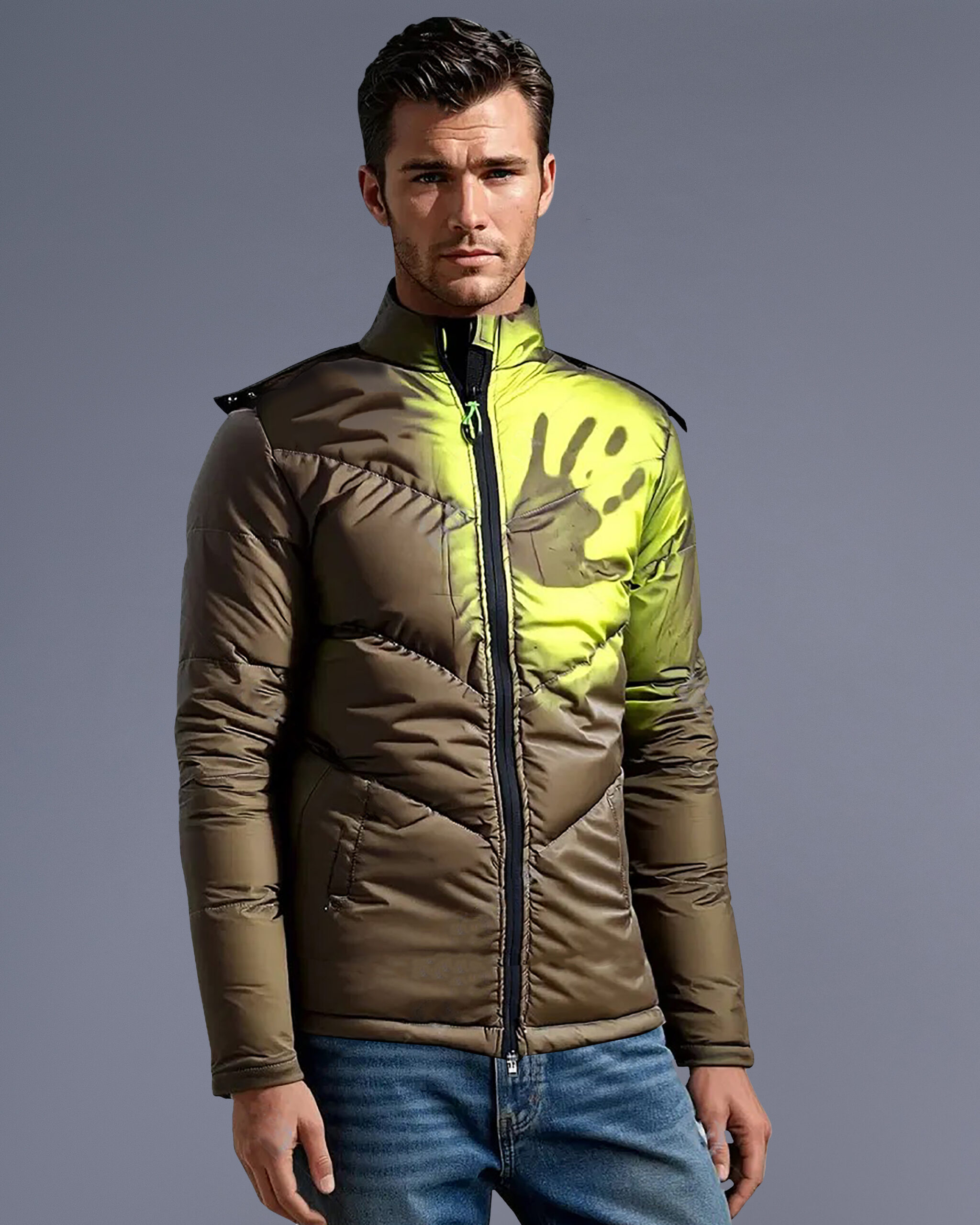 Chameleon Heat Reactive Puffer Jacket For Mens | Urban Buck