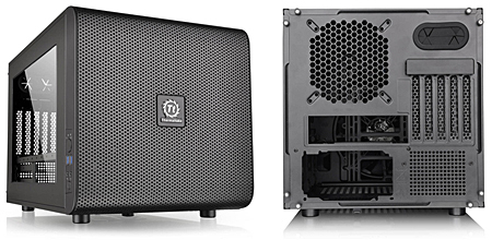 アスク、microATX対応キューブ型PCケース「Core V21」、水冷システムに