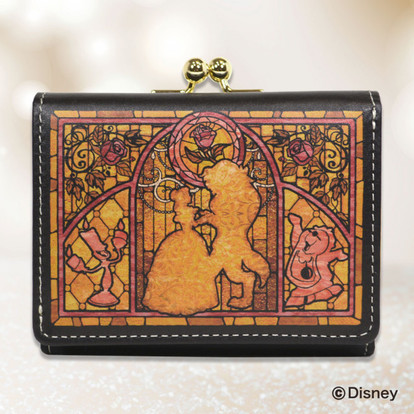 人気本皮革小物の新作は『美女と野獣』 描き下ろしステンドグラス風