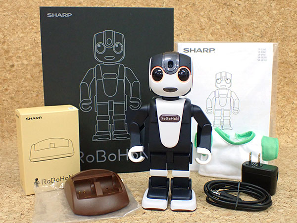 中古 良品】SHARP RoBoHoN ロボホン SR-03M-T ブラウン系 卓上ホルダー