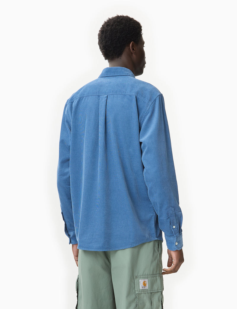 Carhartt-WIP Madison Fine Cord Shirt - Sorrent Blue | Urban Excess
