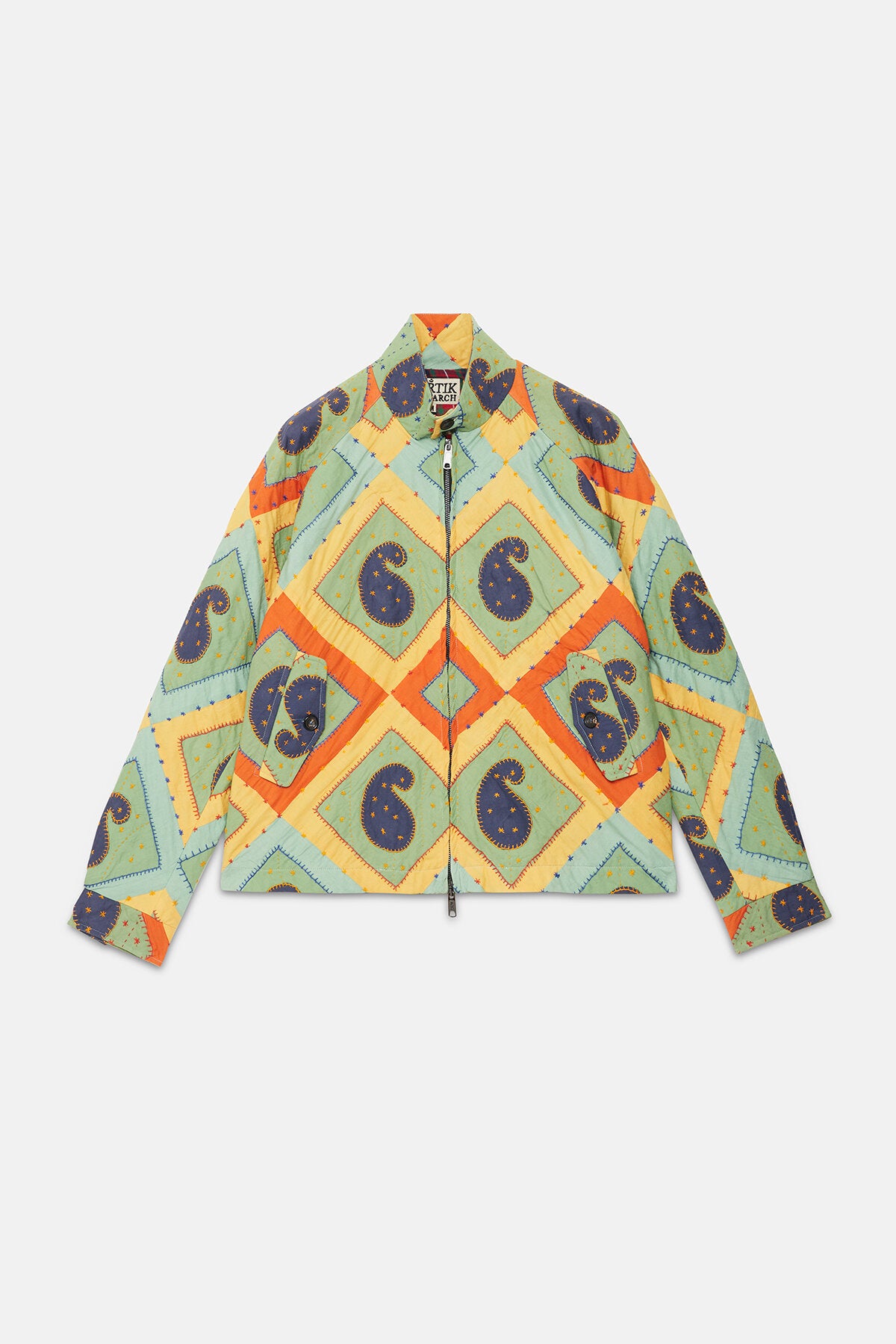 Kartik Research x Baracuta Paisley G4 Jacket Turquoise Blue | Baracuta