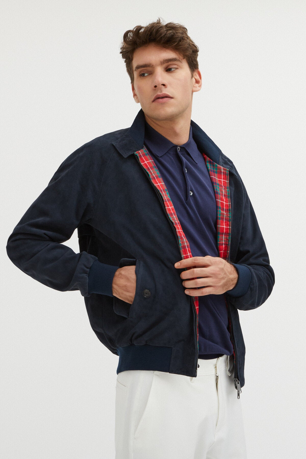 G9 Suede Navy | Baracuta