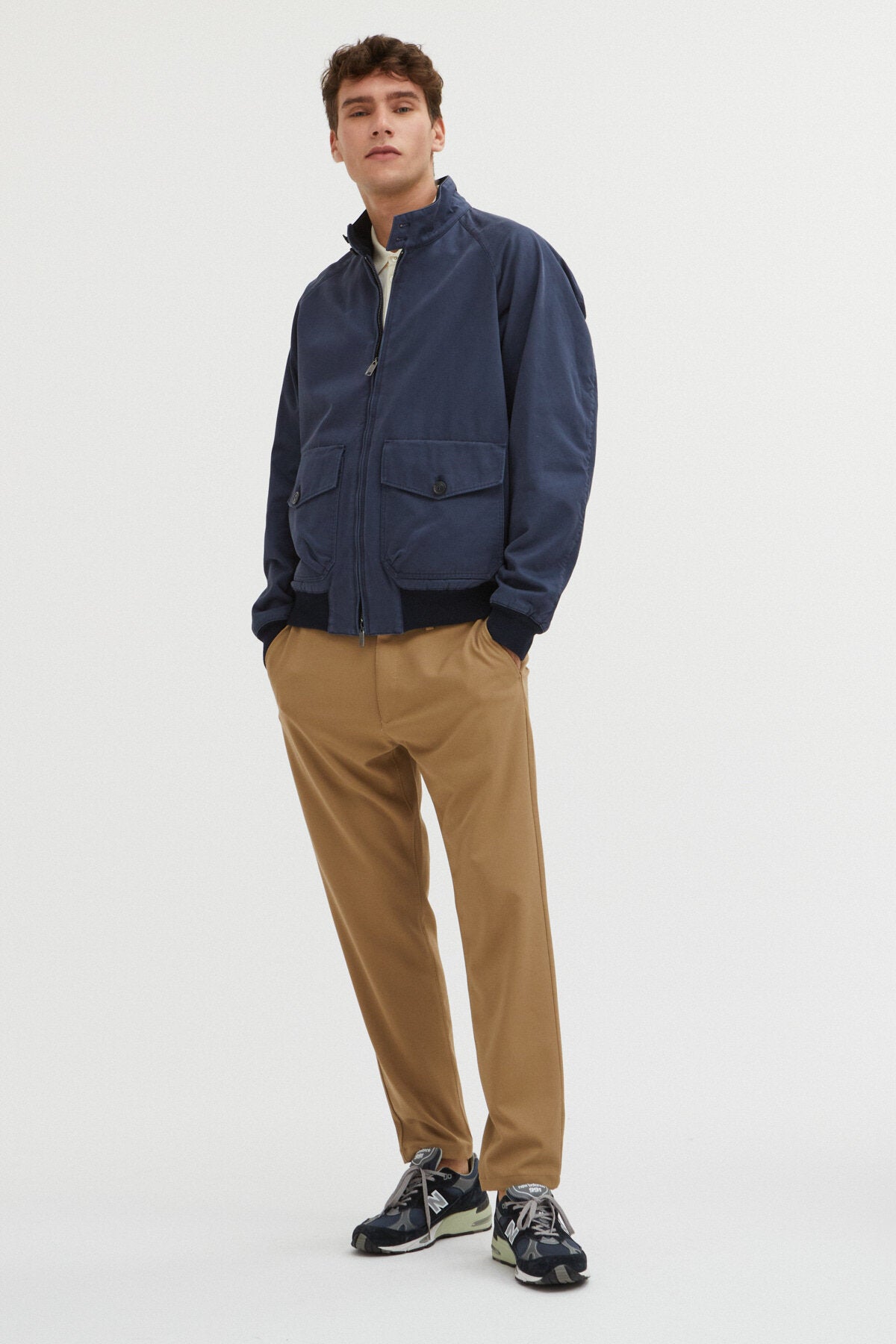 G9 Gabardine Pocket Navy | Baracuta