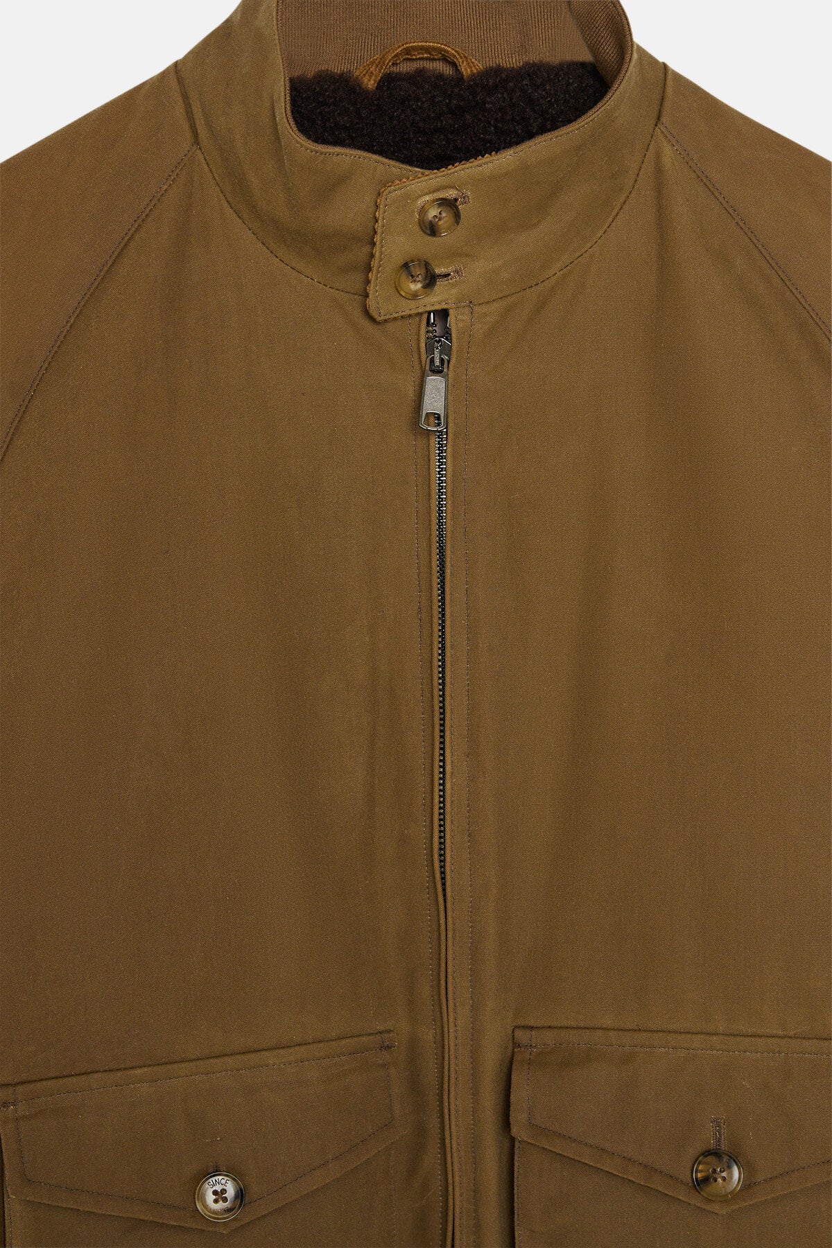 G9 Waxed Pocket Tan | Baracuta
