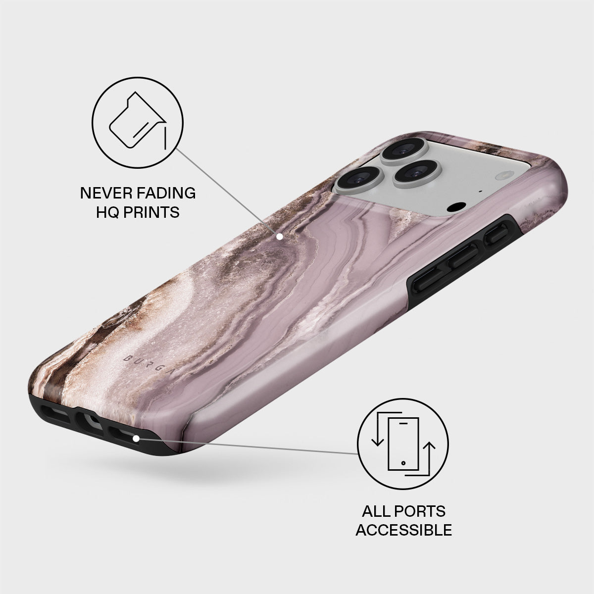 Golden Taupe - Fashion iPhone 17 Pro Max Case | BURGA