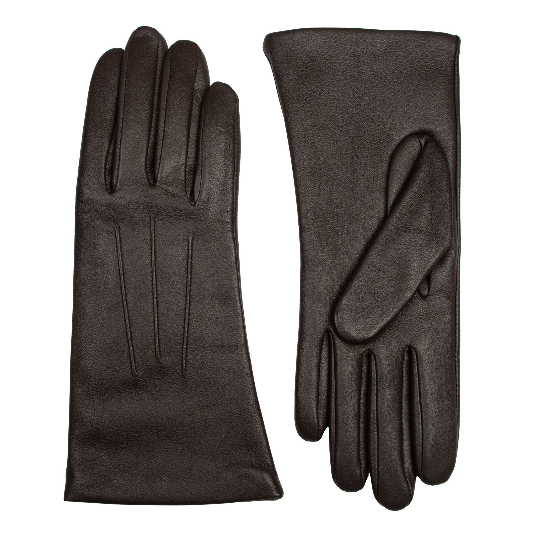 Women's Touchscreen Three-Point Cashmere-Lined Leather Gloves | Dents