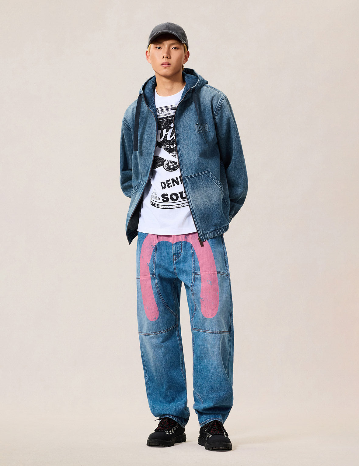 Denim Hooded Anorak Jacket – EVISU