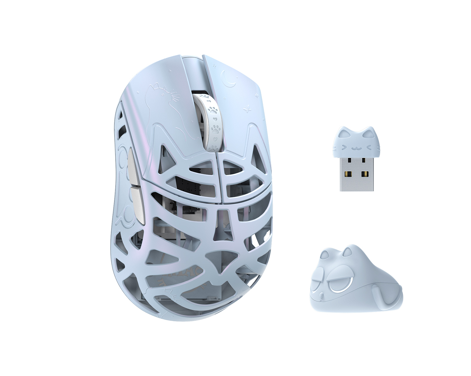 WLMouse Beast Miao - Wireless Gaming Mouse - Ice Blue [Omron