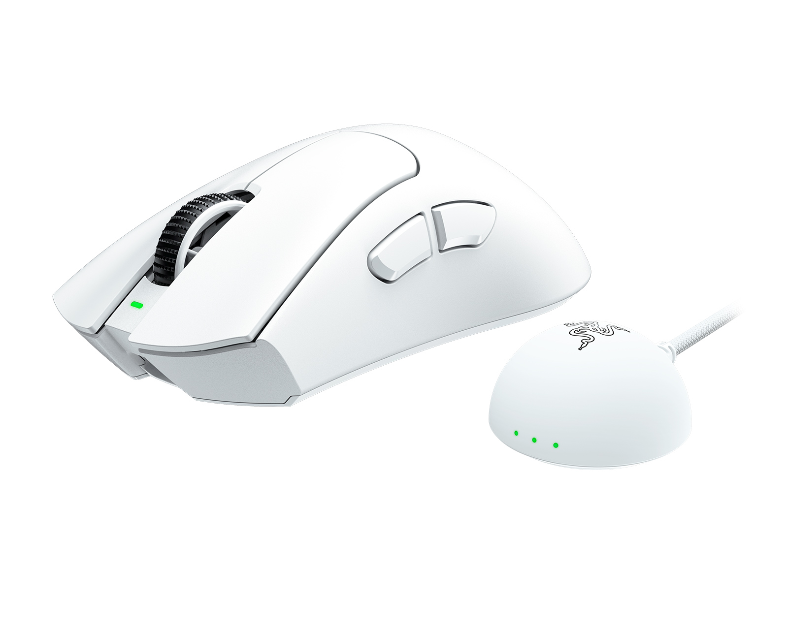 Razer DeathAdder V4 Pro Wireless Gaming Mouse - White - us