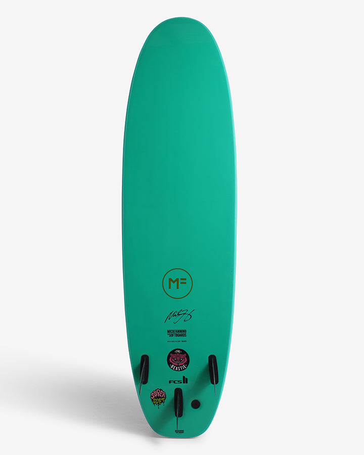 MF BEASTIE SUPERSOFT - AQUA MARINE – MICK FANNING SOFTBOARDS USA