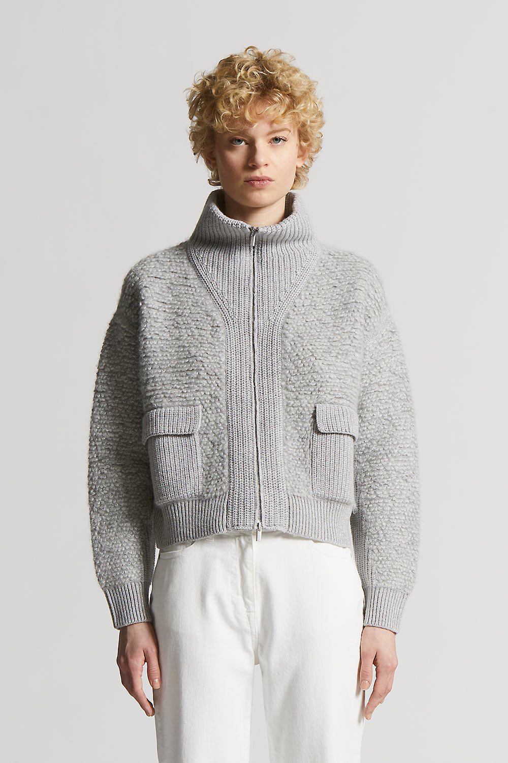 Alpaca, cashmere, silk and wool yarn sweater | Peserico US