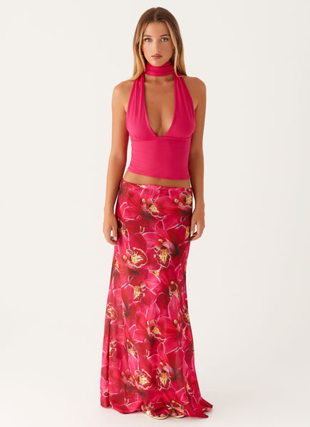 Ashley Maxi Skirt - Orchid Pink – Peppermayo US