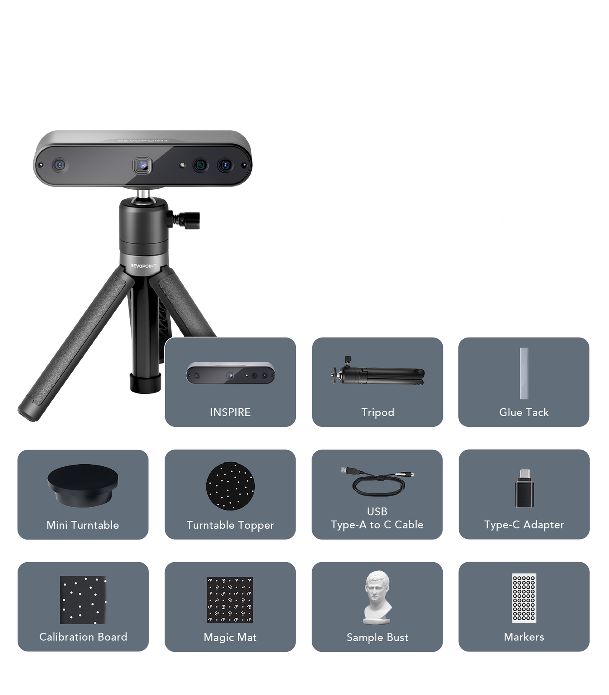 Revopoint INSPIRE 3D Scanner Main Package – Phrozen US