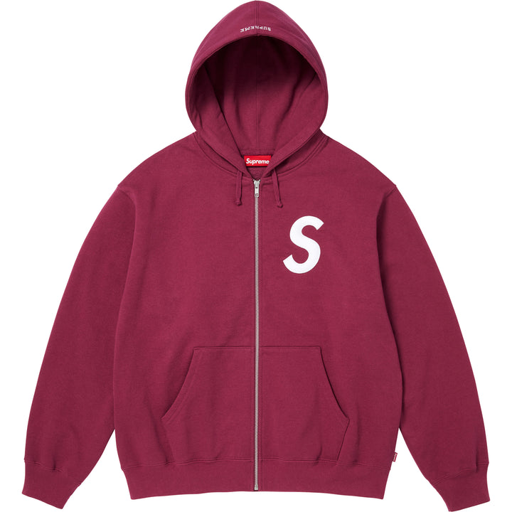 Supreme 25FW S Logo Zip Up Hooded Sweatshirt