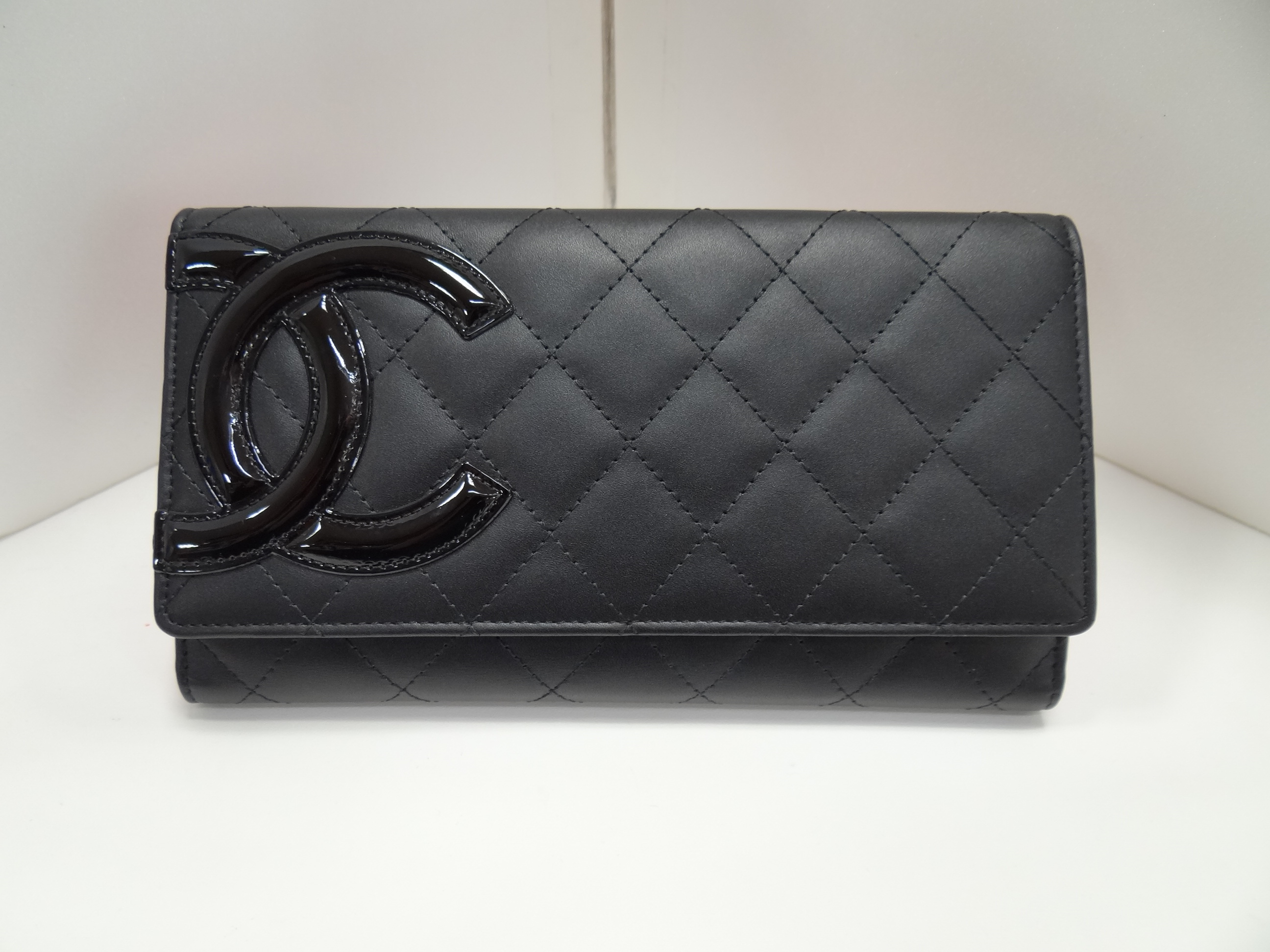 シャネル カンボンライン Wホック長財布 A46643 - 2013年01月 - お