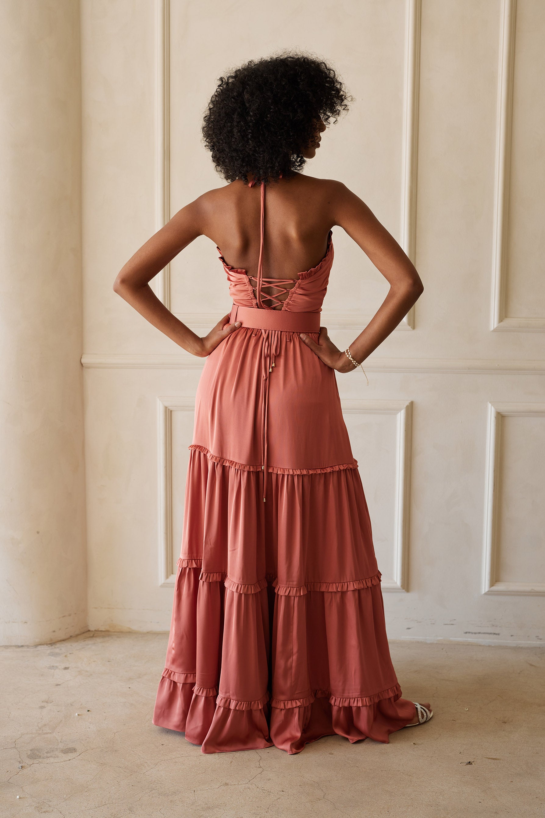 The Penelope Dress in Dusty Cedar – V. Chapman