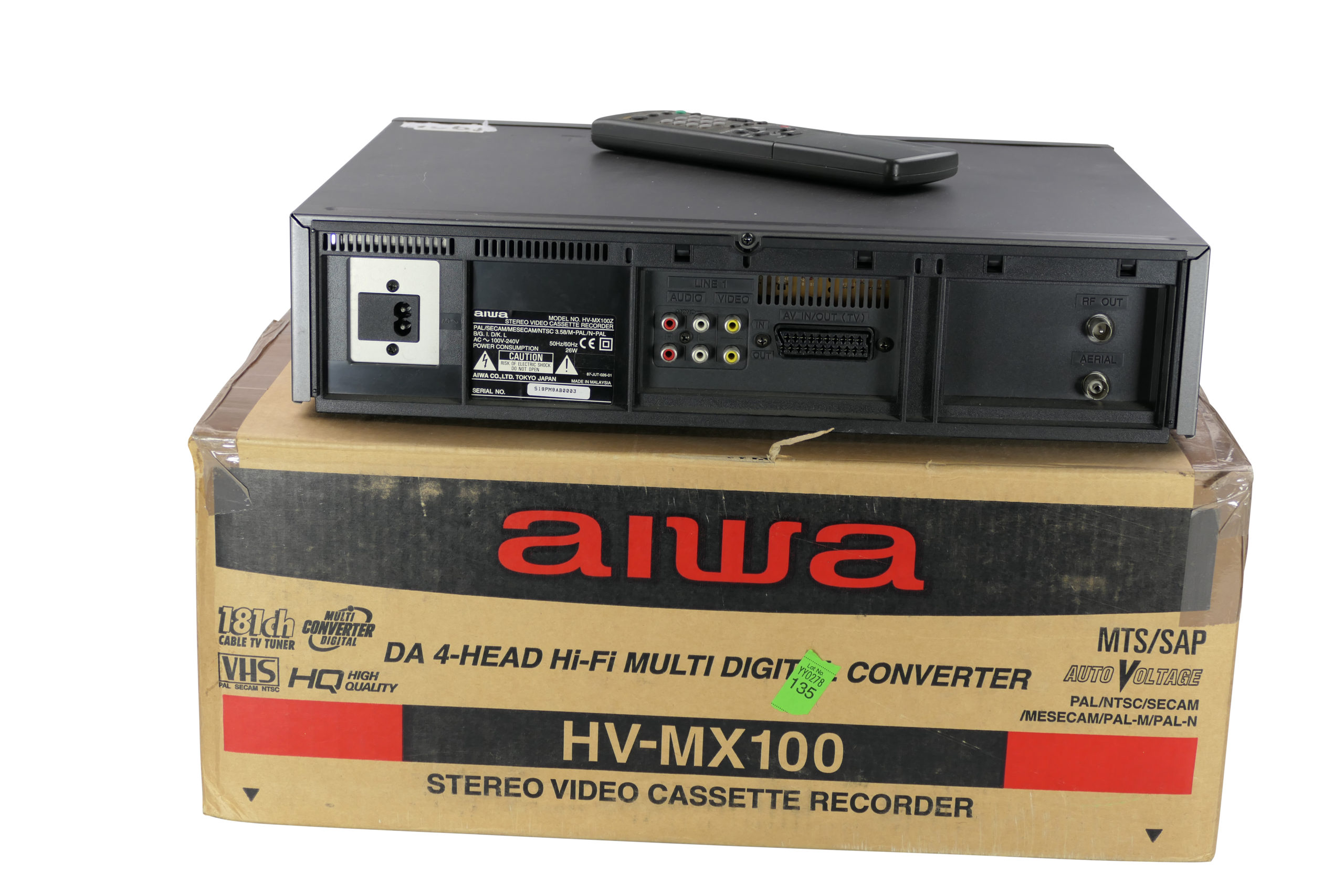 AIWA HV-MX100Z | VHS Videorecorder | World Wide Multi-system | PAL