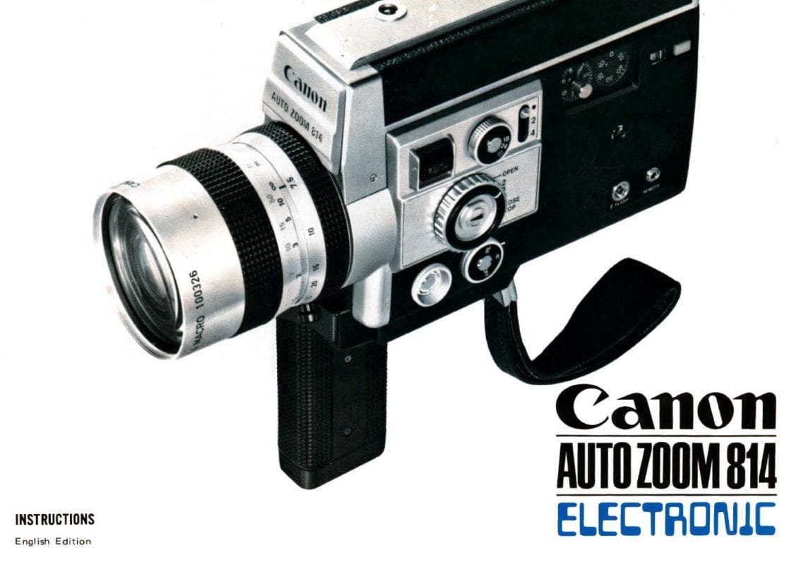 Canon Auto Zoom 814 Electronic User manual, Languages: English