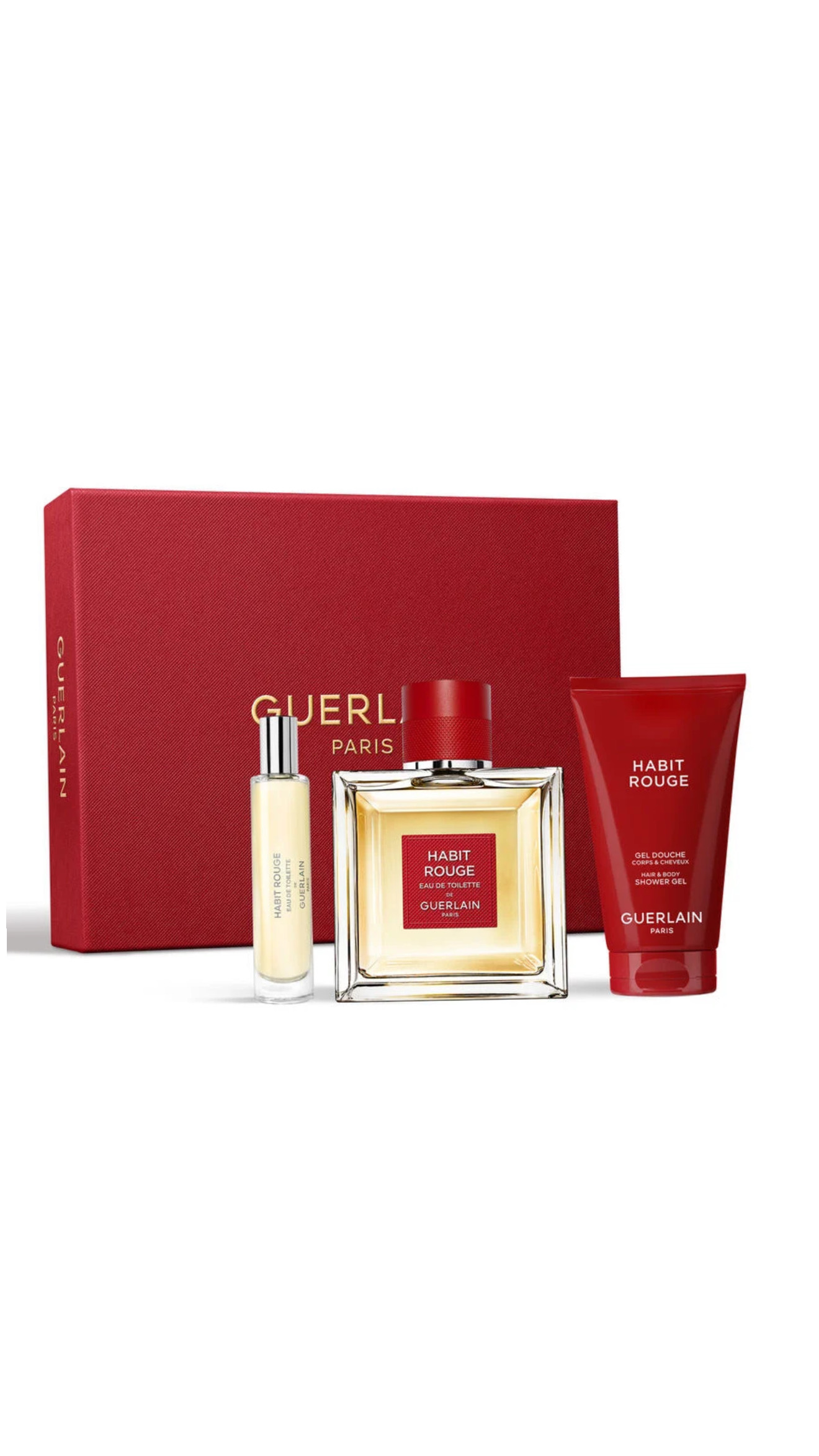 GUERLAIN Habit Rouge Eau de Toilette Gift Set 100ml گرلاين مجموعة