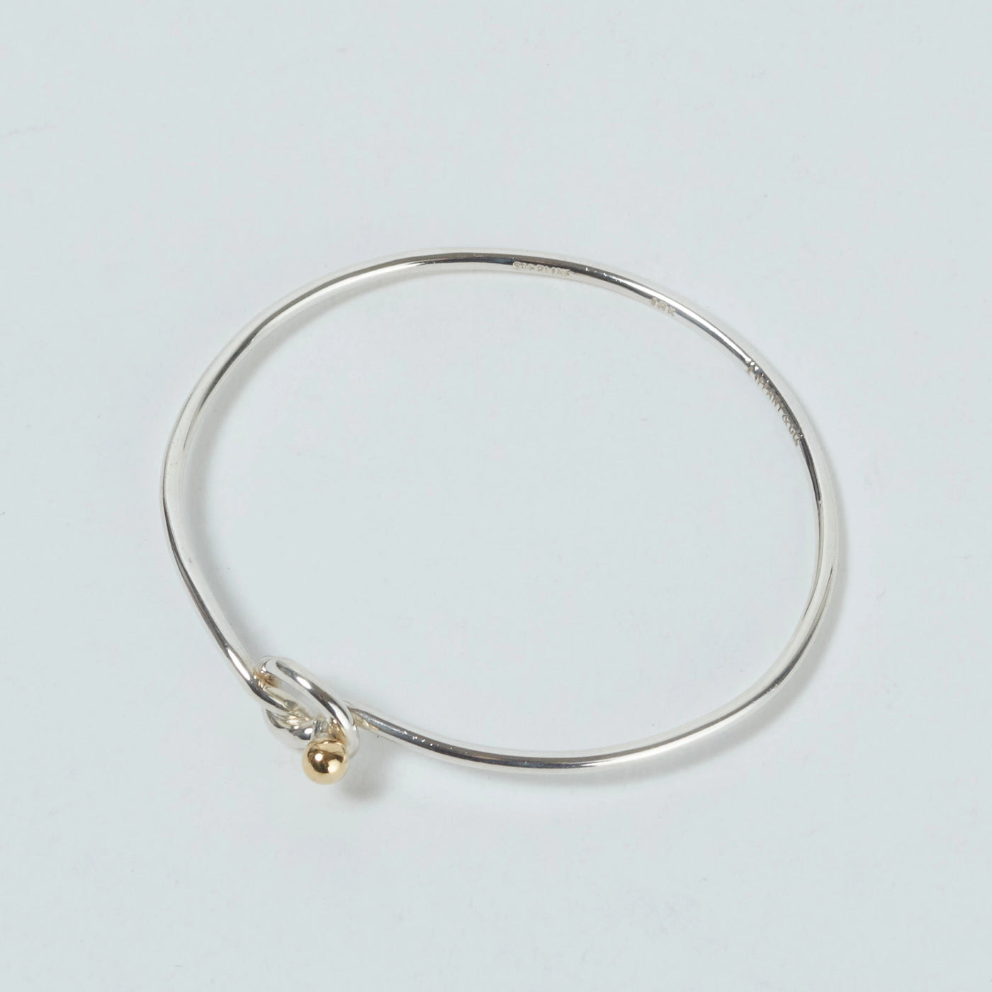 TIFFANY/ティファニー】ラブノット バングル/ブレスレット K18コンビ