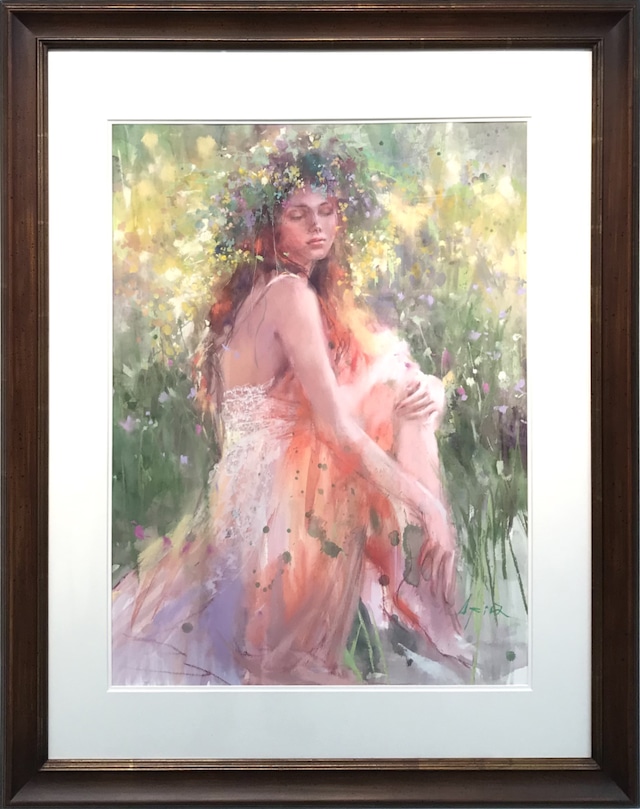 おしゃれな人物画を飾りたいなら。村田旭の水彩×パステルの「混合技法