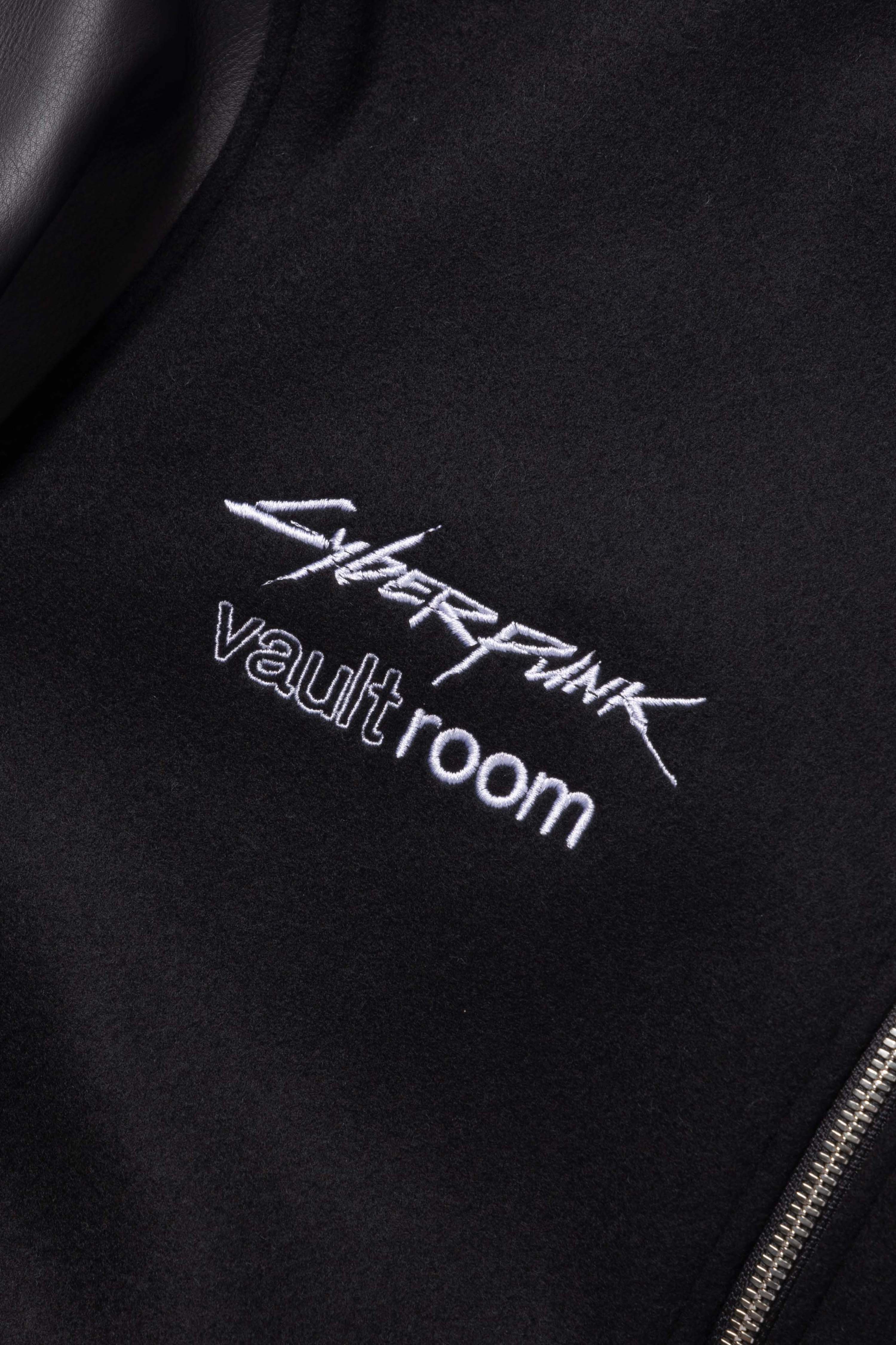 VR × CYBERPUNK LEATHER BOMBER JACKET – VAULTROOM