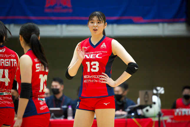 NEC・山田二千華「ブロックにオフェンス力をプラスして、チームの力に