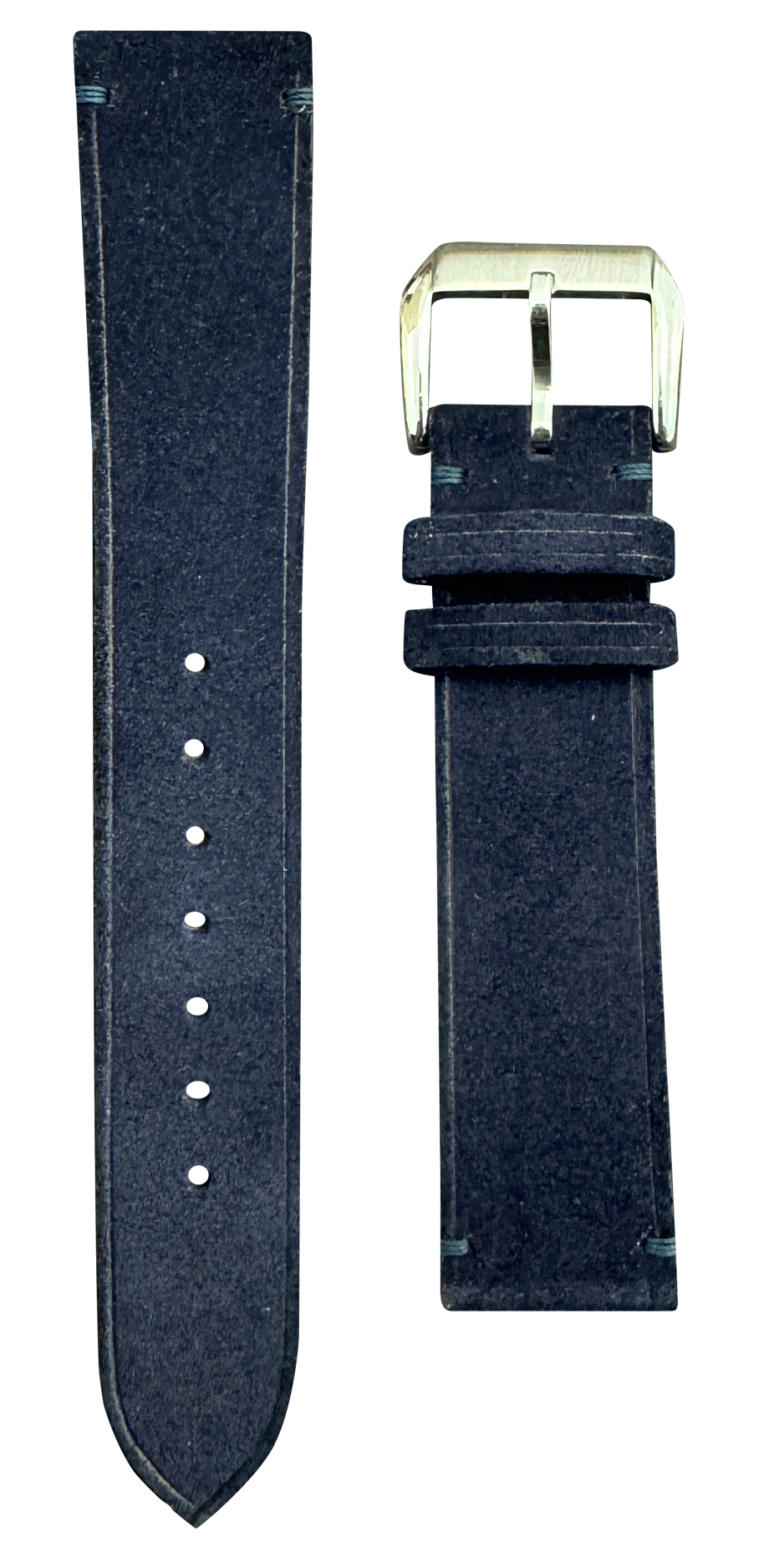 スエードレザー 腕時計ベルト - ミッドナイトブルー – VGreen