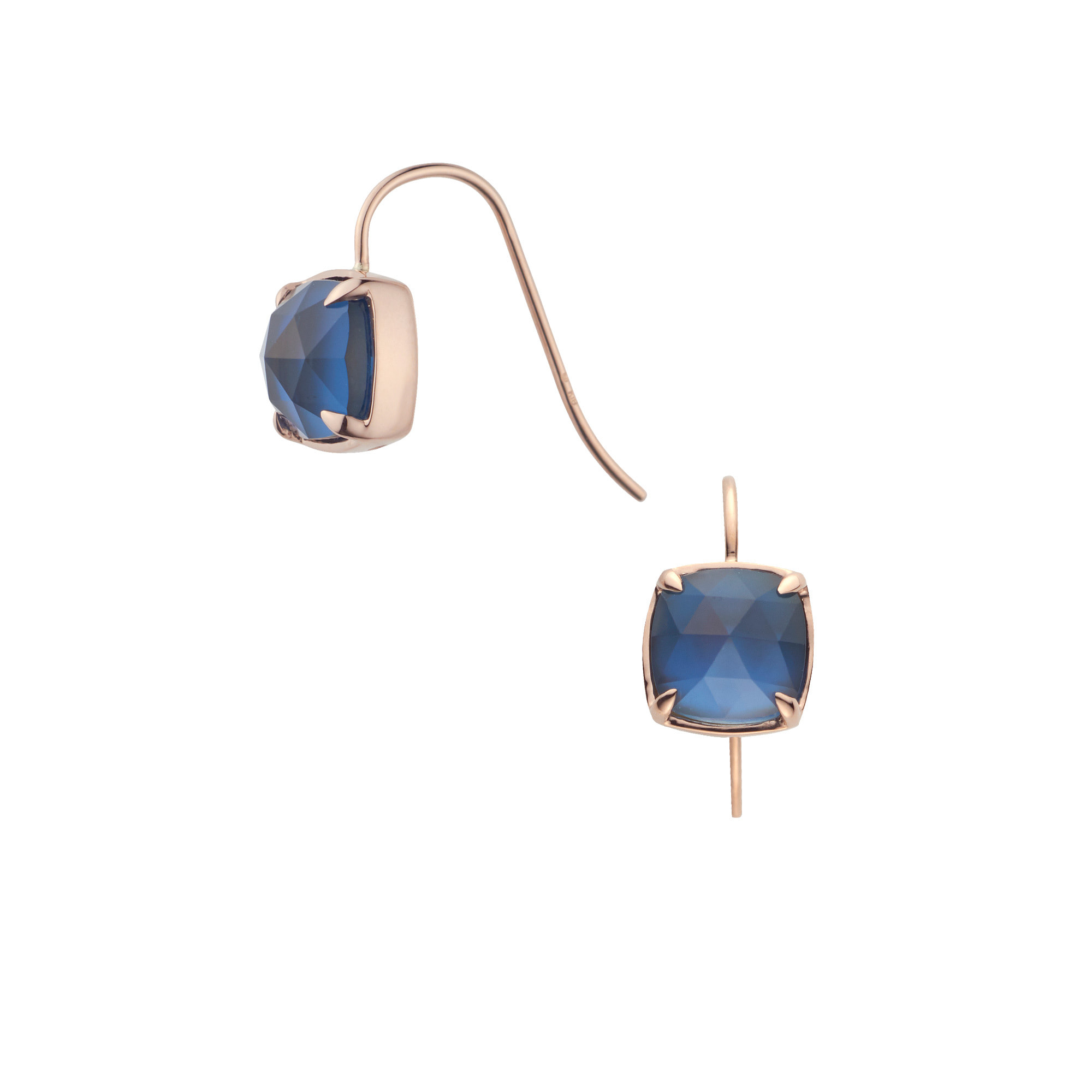 AGAA1322__B2 ブルートパーズ シェル ピアス｜ピアス｜ヴァンドーム